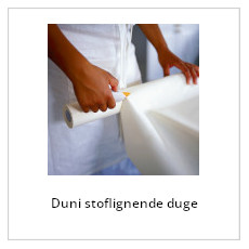 Duni stoflignende rulleduge